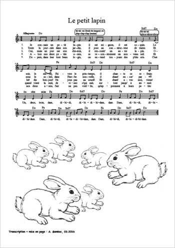 Je connais un petit lapin